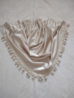 Chris Madden Waterfall Valance Swag Beige